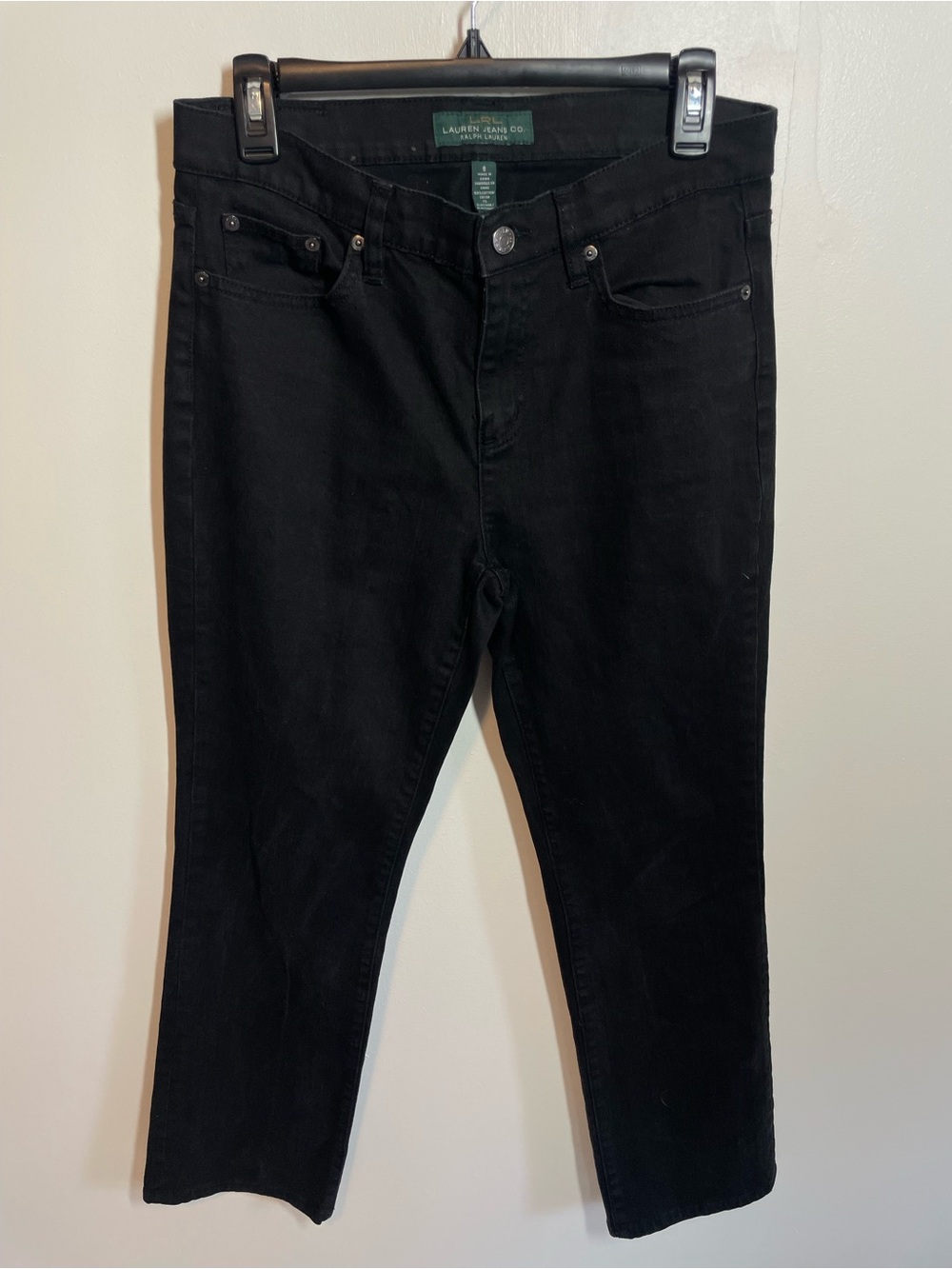 Ralph Lauren Straight Leg Black Jeans